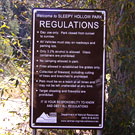 Regulations Signboard