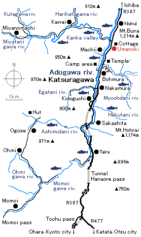 field map of katsuragawa