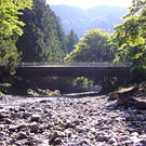 Stream and Yakenobashi Bridge