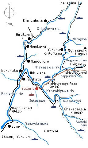 field map of hirase