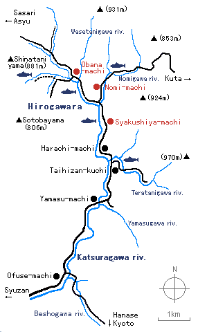 field map of hirase