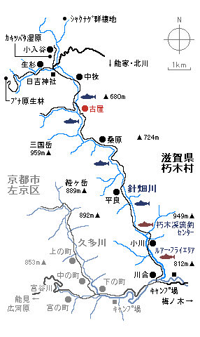 field map of harihatagawa