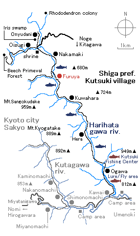 field map of harihatagawa