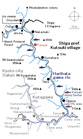 field map of harihatagawa