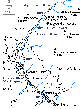 Shirakawa Riv. map
