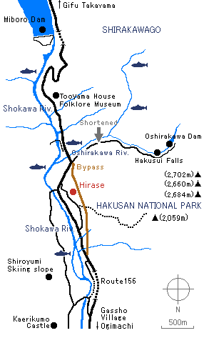 field map of hirase