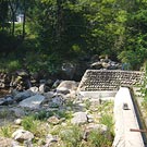 The vicinity of confluence with main stream