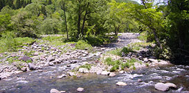 Confluence point with main stream