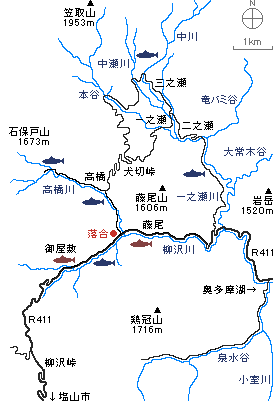 Yanagisawagawa map