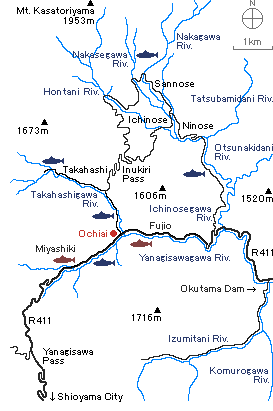 Yanagisawagawa map