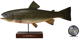 Fishcarving of Brook trout