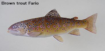 Finished Brown Trout fario Paper Craft