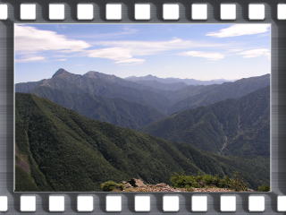 北岳と南アルプス連峰