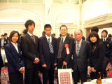 左より吉見、笠原、川井、土屋部長、上野山副会長、藤熊