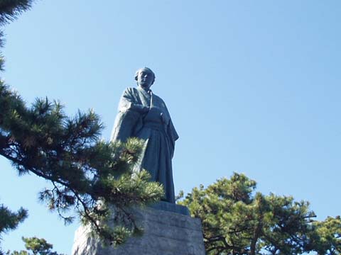 坂本龍馬像の写真画像