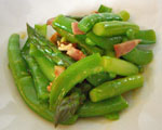 緑野菜のカルボナーラ仕立て