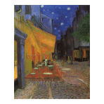 The Cafè terrace on the Place du Forum, Arles at Night, 1888