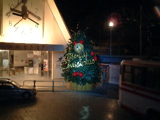 ゆめとき駅前のX’masツリー・・・・・