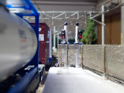 駅下り入換信号機・・・・