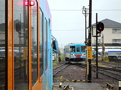 本巣列車交換