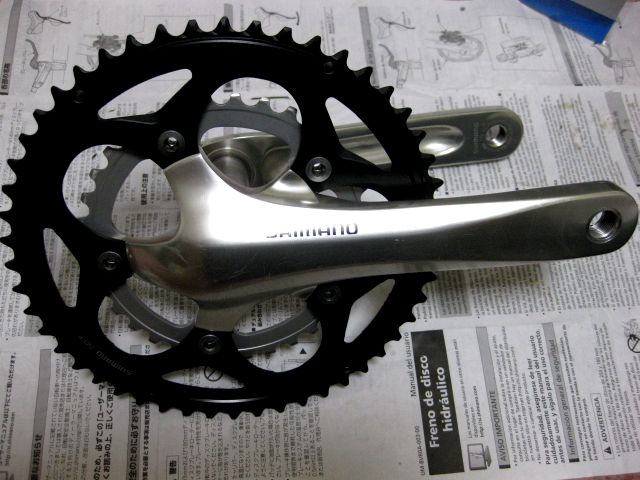 Shimano Tiagra 50/34T COMPACT CLANK FC-4550 with 105 Chain Ring