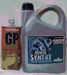 HONDA Genuine Motor Oil and Motorex Power Synt