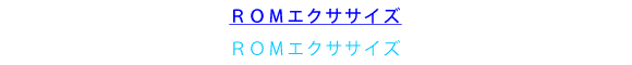 ＲＯＭエクササイズ