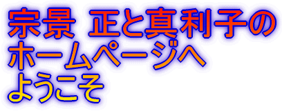 宗景正のホームページへようこそ