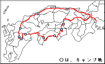 全行程の地図