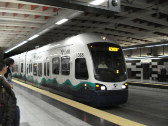 シアトルの地下を走る路面電車